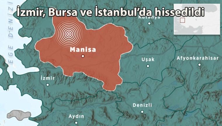 Manisa'da 5.5 büyüklüğünde deprem!