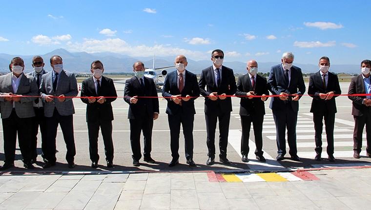 Erzurum Havalimanı’nda yapımı tamamlanan pistin açılışı yapıldı