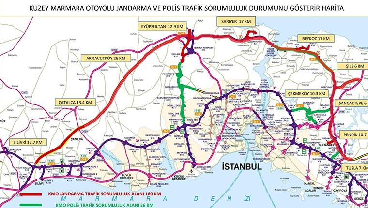 Kuzey Marmara Otoyolu'nun trafik hizmetleri Jandarma'ya emanet!
