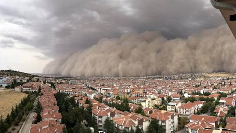 Ankara'da kum fırtınası!