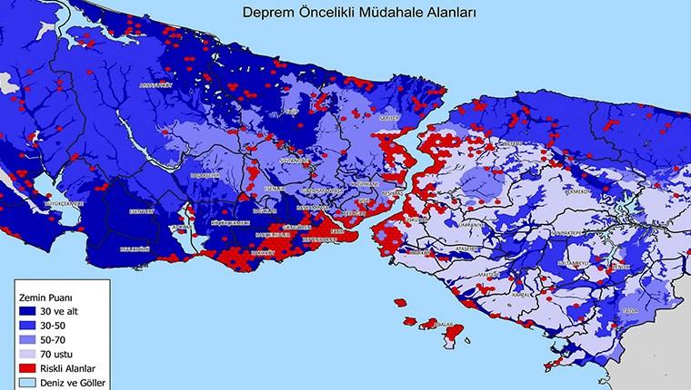 İstanbul Deprem Haritası yayınlandı