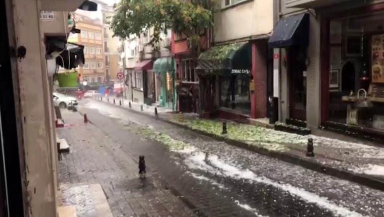  İstanbul’da dolu yağışı etkili oluyor