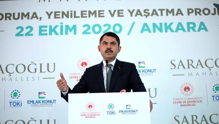 Bakan Kurum, Ankara Saraçoğlu projesini tanıttı!
