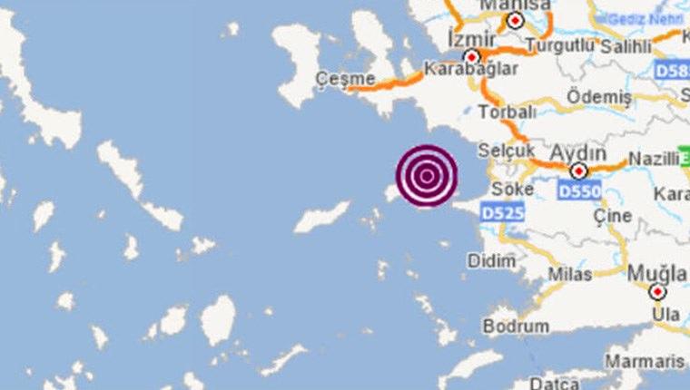 Ege Denizi'nde 3.5 büyüklüğünde deprem!