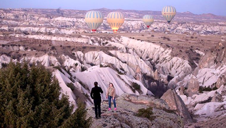 Kapadokya'yı geçen yıl 992 bin 620 turist gezdi
