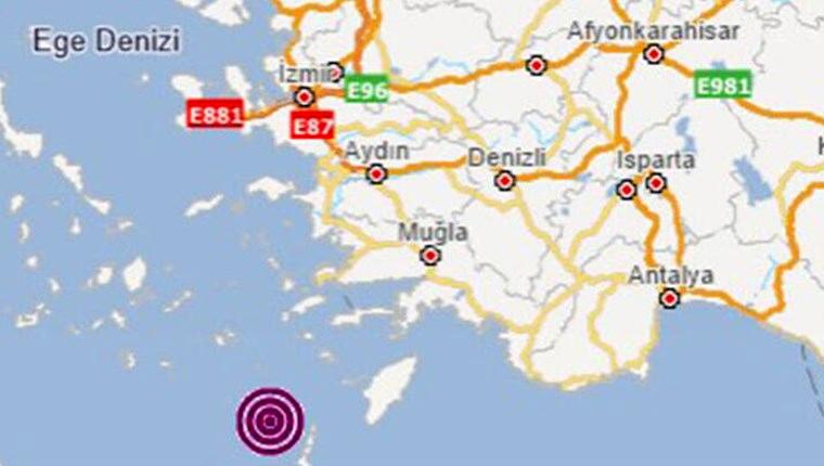 Ege Denizi'nde 4 büyüklüğünde yeni deprem!