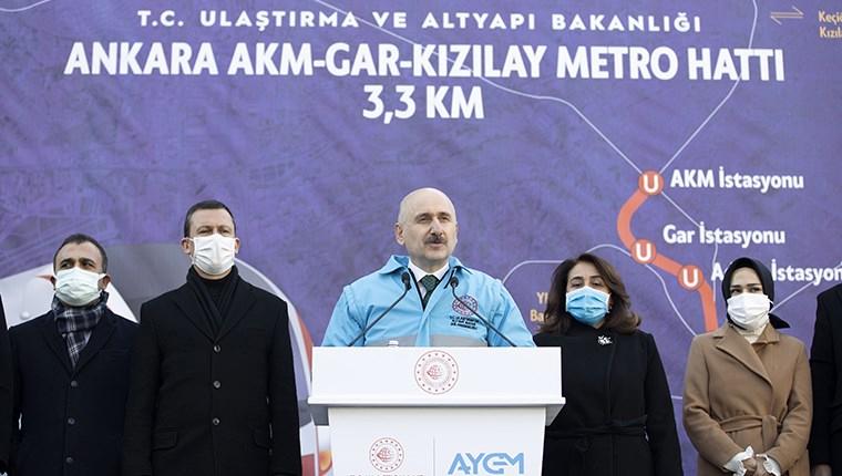 AKM-Gar-Kızılay metrosu 2022'nin sonunda açılacak
