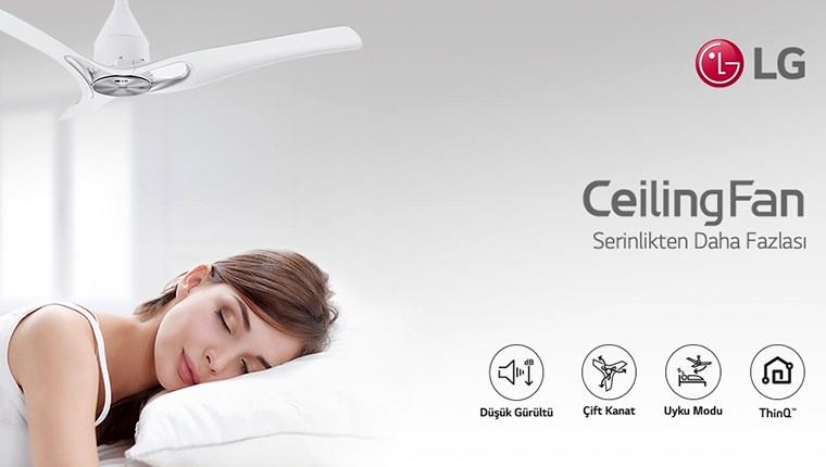 LG CeilingFan ile doğal serinlik, rahat uyku