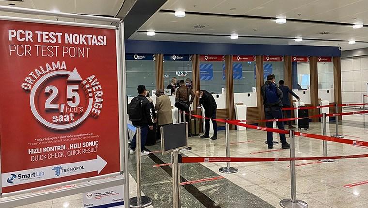 İstanbul havalimanlarında 469 bin yolcuya korona testi yapıldı