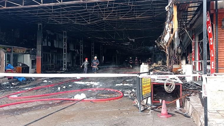 Ankara'daki Kasaplar Çarşısı yangında hasar gördü