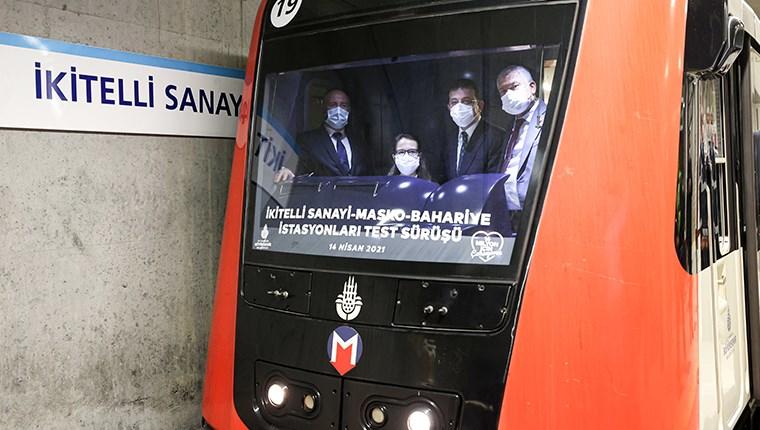 Ataköy-İkitelli Metro Hattı'nda deneme sürüşü yapıldı