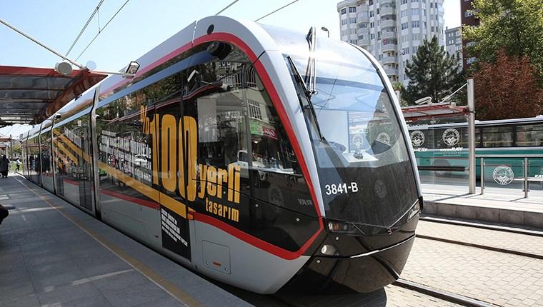 Kayseri'nin tramvay hatlarının hizmet kalitesine AB tescili