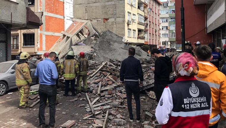 Zeytinburnu'nda 5 katlı bina çöktü!