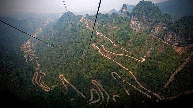 Tianmen Dağ Yolu, Çin