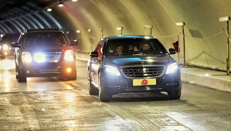 Cumhurbaşkanı Erdoğan Avrasya Tüneli'nden geçti