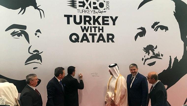 Expo Turkey by Qatar'da Cumhurbaşkanı Erdoğan'ın tablosuna anlamlı imza!