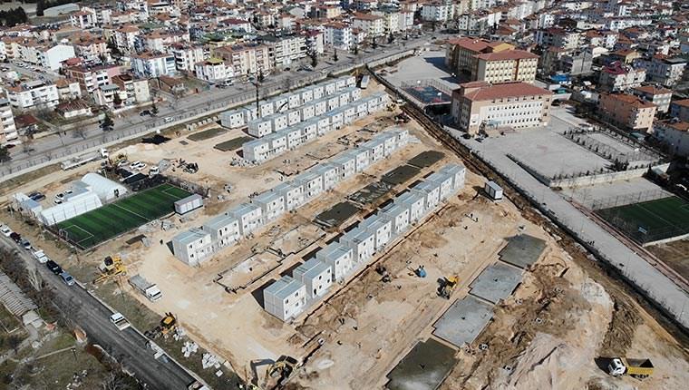 Elazığ'da konteyner kent inşaatı tamamlanıyor