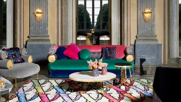 Versace Home çizgisi ile tasarlanan iç mekanlar