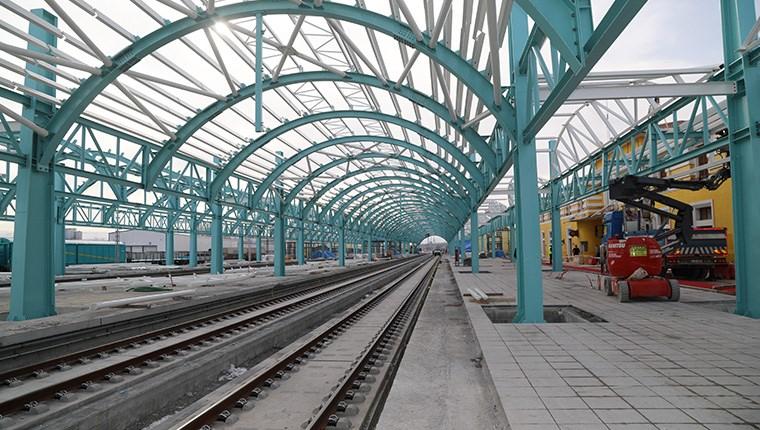 Sivas'ta YHT istasyon merkezi inşaatı devam ediyor