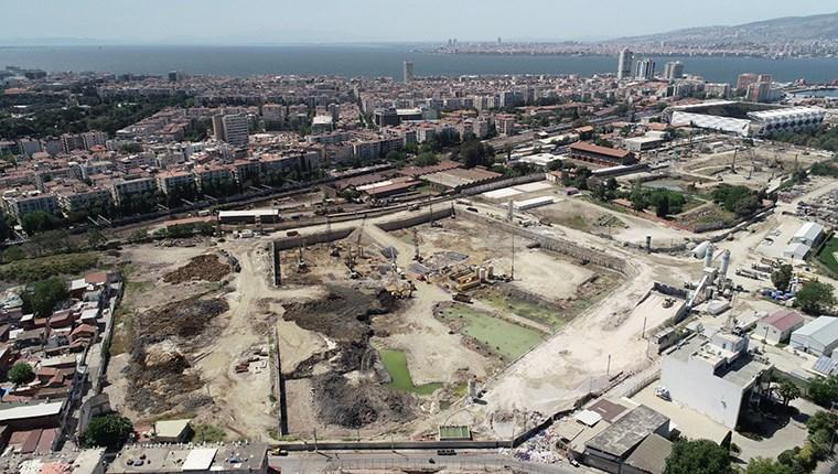 İzmir Allsancak'da inşaat çalışmaları devam ediyor