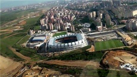 Başakşehir Stadyumu'nun havadan görüntüsü yayında