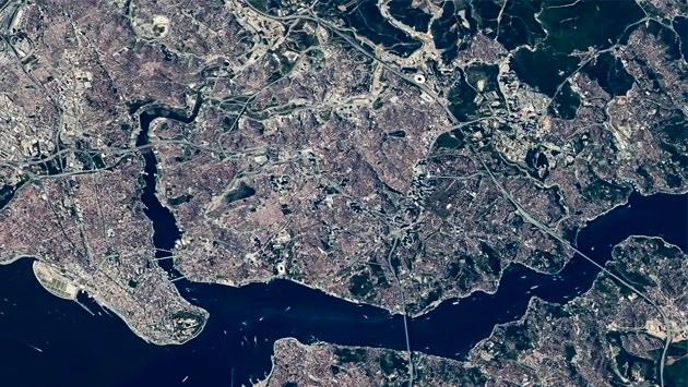 NASA, İstanbul Boğazı'nı görüntüledi!