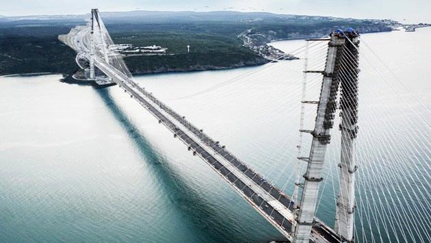 Yavuz Sultan Selim Köprüsü'nün havadan görüntüleri!