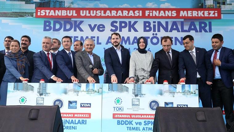 İstanbul Finans Merkezi'nde BDDK ve SPK binalarının temeli atıldı