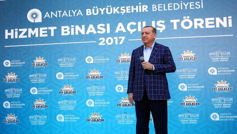 Cumhurbaşkanı, Antalya Büyükşehir Belediyesi'nin yeni binasını açtı!