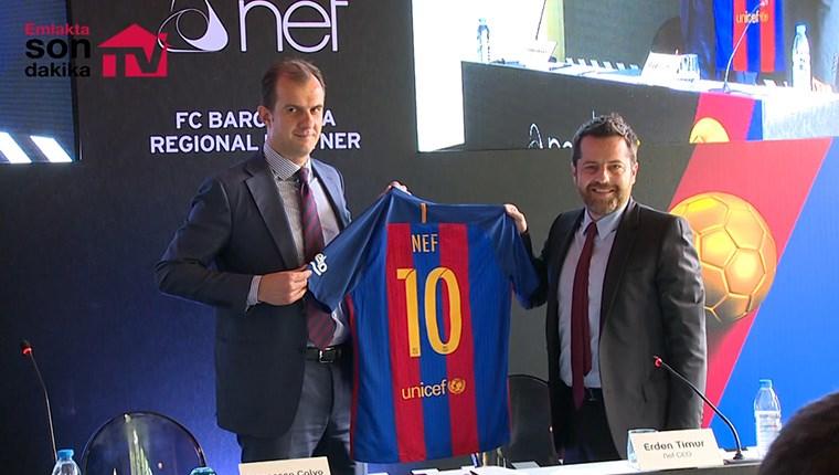Nef ile Barcelona, sponsorluk için imzaları attı!