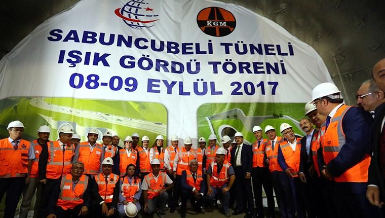 Başbakan Yıldırım, Sabuncubeli Tünelleri'nin "ışık gördü" törenine katıldı.