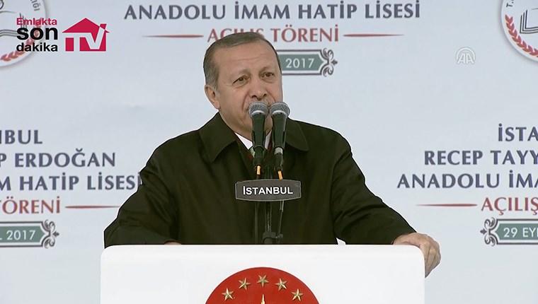 Cumhurbaşkanı Erdoğan, İmam-Hatip Lisesi açılışında