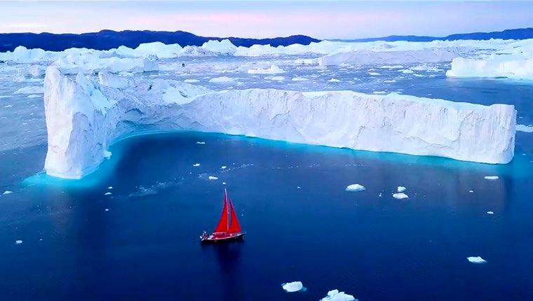 Grönland’da muhteşem buzul manzarası!