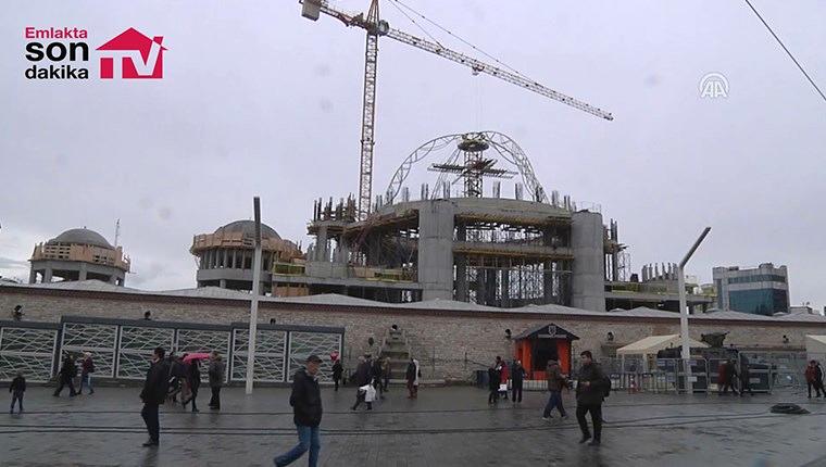 Taksim camisinin inşaatında son durum
