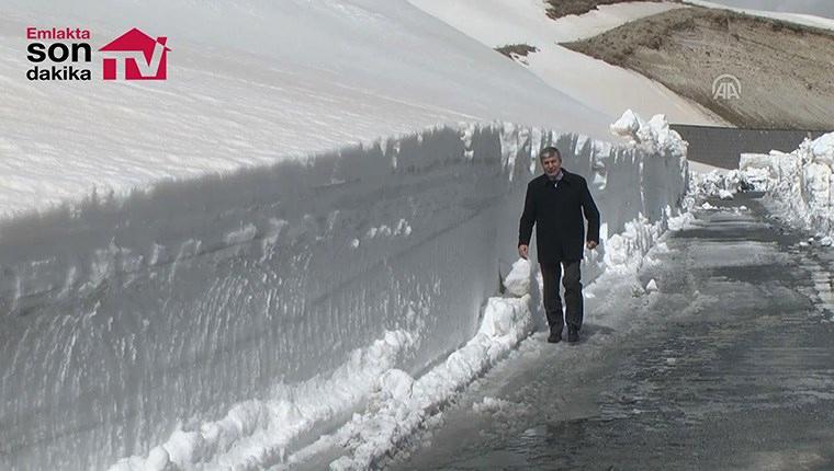 Nemrut Dağı'nda karla mücadele