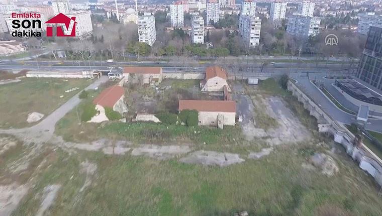 Ataköy sahilinde vatandaşın kullanımına açılacak arazi görüntülendi