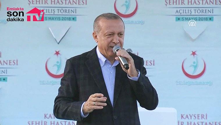 Cumhurbaşkanı Erdoğan Kayseri Şehir Hastanesinin açılışında konuştu