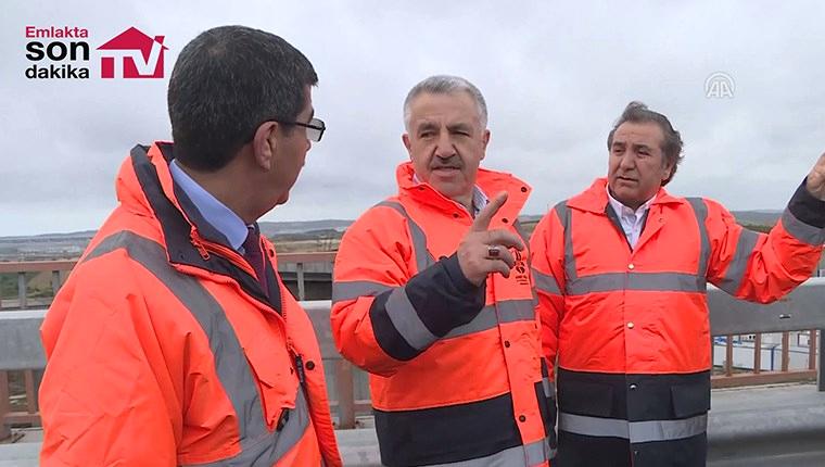 Bakan Arslan, İstanbul Yeni Havalimanı bağlantı yolları şantiyesinde incelemelerde bulundu