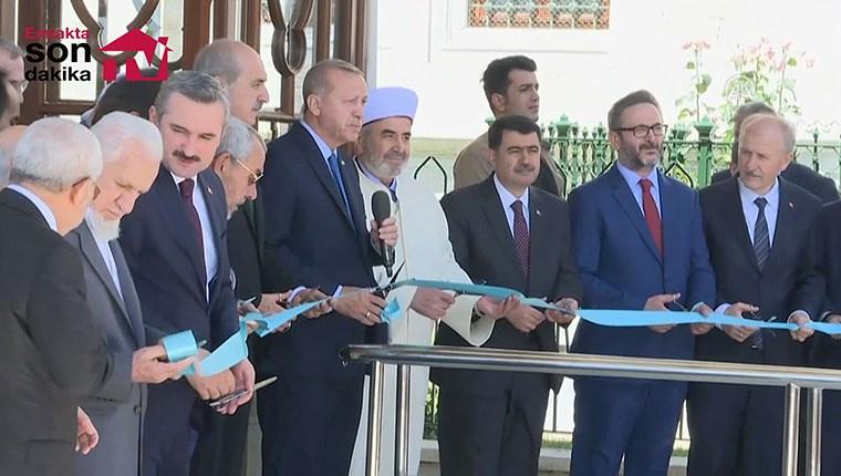 Cumhurbaşkanı Erdoğan, restore edilen Fatih Sultan Mehmet'in türbesini açtı