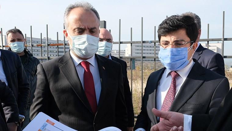 Bursa Şehir Hastanesine raylı sistemle ulaşım projesinde saha çalışması başladı