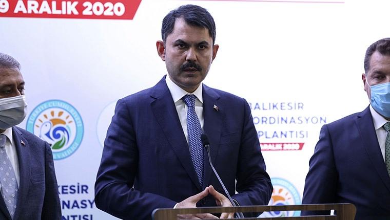 Bakan Kurum, Balıkesir'de yapılacak projeler hakkında açıklama yaptı