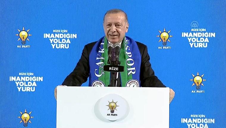 Cumhurbaşkanı Erdoğan: "Aralık 2021'de Rize-Artvin Havalimanını bitiriyoruz"
