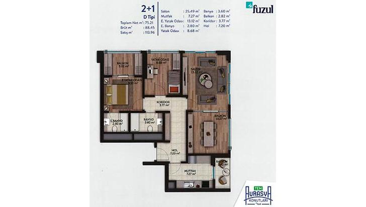 Fuzul Tem Avrasya Konutları kat planları! Sayfa 5