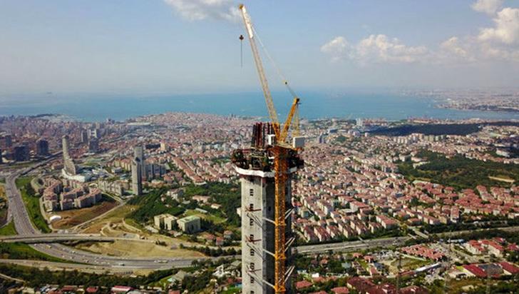 Çamlıca Radyo ve Tv Kulesi'nin inşaatında son durum!