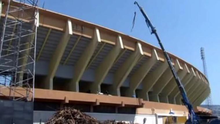 İzmir Atatürk Stadı'nde yenileme çalışmaları