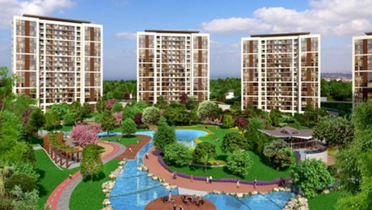 Torunlar GYO'nun yeşillikler içerisindeki 5. Levent projesi