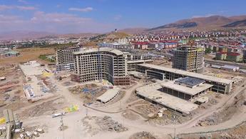Erzurum Şehir Hastanesi havadan görüntülendi!